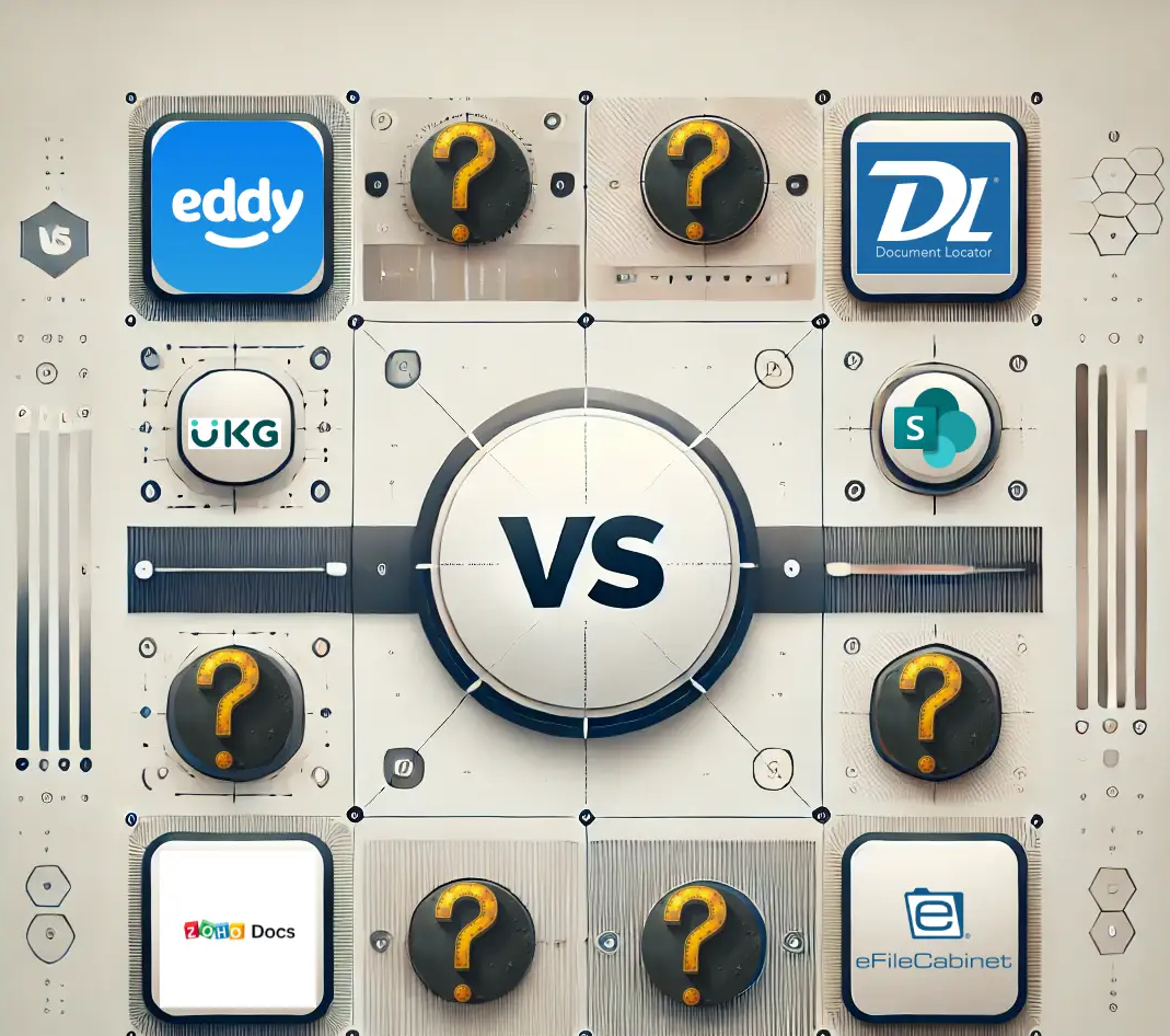 graphic for a software platform showdown.